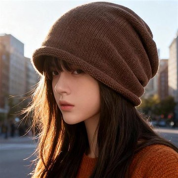 現貨+預購 韓版毛帽毛線帽子針織帽秋冬加絨厚磅保暖帽百搭冷帽休閒帽-堆堆帽防風毛線套頭帽5色n1mp39