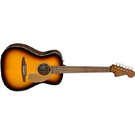 Fender エレアコ Malibu Player, Walnut Fingerboard, Sunburst 970722003 ソフトケース付属