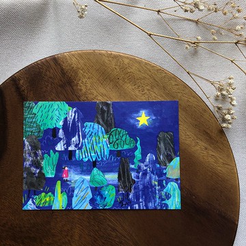 【希望】手繪明信片 禮物/插畫