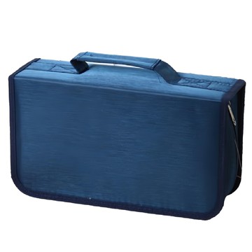 蕉蕉購物 光碟硬殼收納包 128片 深藍色  B16027  1個