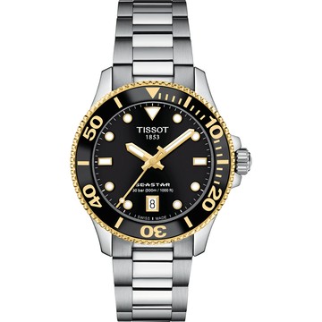 TISSOT 官方授權 Seastar 1000 海洋之星300米潛水女錶 開學新裝備-36mm T1202102105100