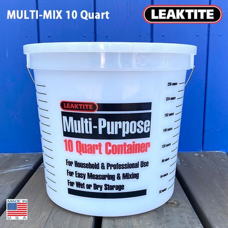 10 Quart Container 10 クォートマルチミックスペール 計量カップ LEAKTITE バケツ DIY ガレージ made in USA  アメリカ 通販 LINEポイント最大0.5%GET | LINEショッピング