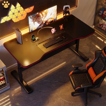 現貨減免！電腦桌 書桌 電競桌 辦公桌  電腦桌臺式游戲電競桌網咖桌家用可升降競技桌臥室書桌辦公桌子 特價出 免運 開發票【hua3/24】