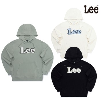 Lee 立體LOGO帽T 男女適穿 3色 米 黑 灰 LB611020