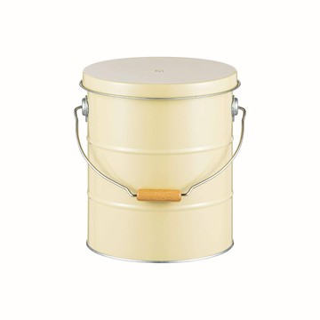 日本 OBAKETSU 手工製儲米桶 5kg象牙色