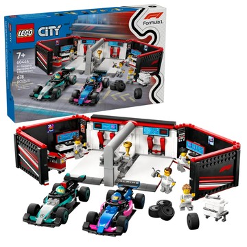 ||高雄 宅媽|樂高 積木|| LEGO“60444 City  F1 車庫和 Mercedes-AMG 與Alpi"