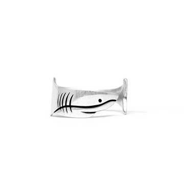 Cape Clasp 純銀鯊魚戒指