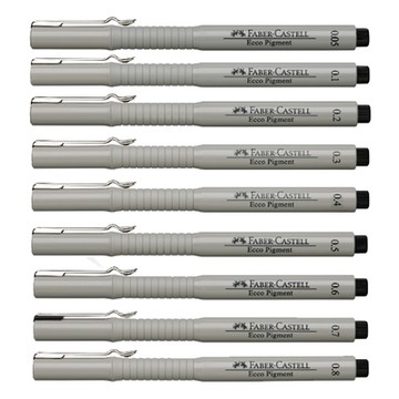 【Faber-Castell】輝柏 代針筆 0.1~0.8mm 黑色 /支 166199~166899
