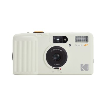 【Kodak 柯達】Snapic A1 復古光學雙焦三鏡底片相機-象牙白