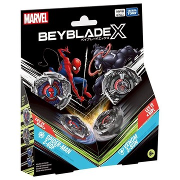 【超萌行銷】美版 無QR TAKARA TOMY 戰鬥陀螺X BXG-30 漫威 蜘蛛人 猛毒