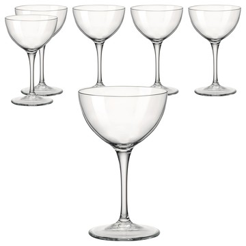 Bormioli Rocco 20世紀水晶 馬丁尼杯 235ml 無鉛水晶玻璃 尺寸95*155mm  6個