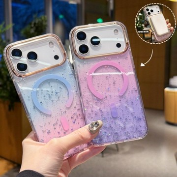 時尚 璀璨 漸層 金箔 磁吸 手機殼 適用於蘋果iPhone 17 16 15 14 Pro Max 簡約 防摔 保護殼