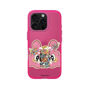 iPhone 16 Pro Clear 粉漾桃 - WHON STUDIO 緩緩 - 花奔