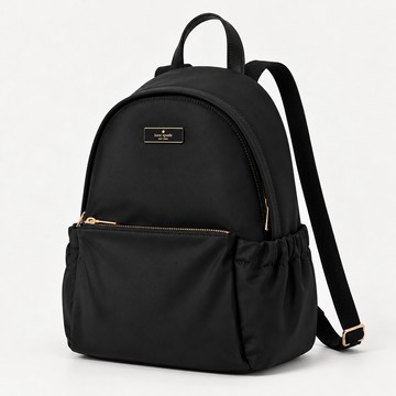 Kate Spade Carter 輕量尼龍後背包-經典黑色｜大容量通勤包 女生後背包
