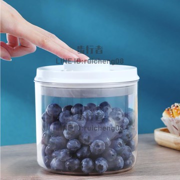 圓形罐子塑料 密封罐大口PET塑料瓶透明儲物罐花茶堅果餅干罐【步行者戶外生活館】