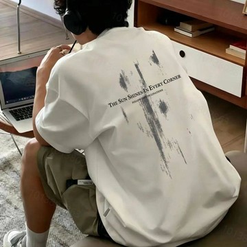當天出🚀韓式上衣 240G高品質重磅純棉短袖 大尺碼寬鬆T恤 夏季流行上衣 純棉透氣棉t 涼感衣 男生t恤 潮流百搭韓系