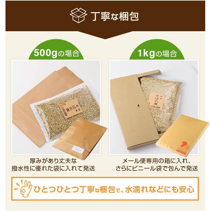 国産 そばの実 1kg むき実 令和四年度産 2022年度産 新物 春そば 秋そば 期間限定 農薬不使用 無添加