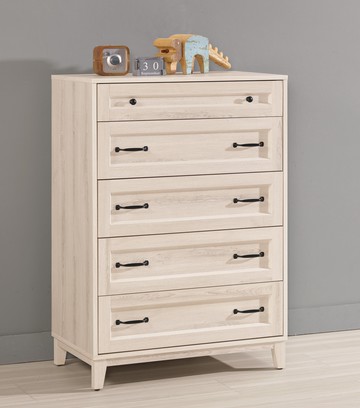 【歐風別館】雪莉2.7尺五斗櫃【基隆至台中免運費】