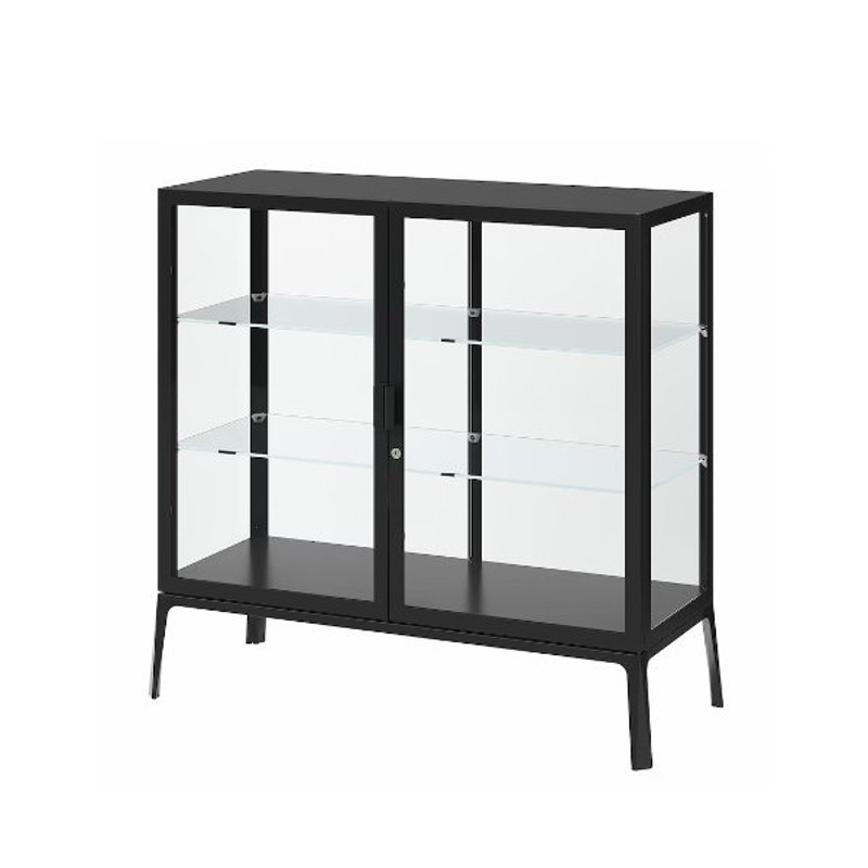 ガラスケース コレクションケース コレクションラック ディスプレイ おしゃれ 北欧 ショーケース ディスプレイケース Ikea イケア Milsbo ミルスボ チャコール 通販 Lineポイント最大0 5 Get Lineショッピング