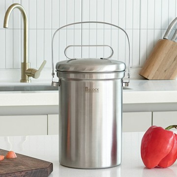 BBLOCK 全不鏽鋼304廚餘桶 3L  1個  單色