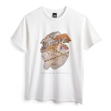 不當徵收 - 白 - 中性版T恤