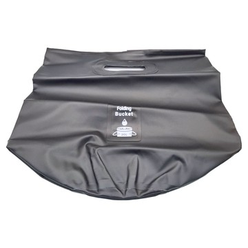 多用途手提折疊水桶 20L-黑色  PVC 夾網布  1個