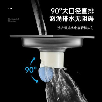 🎉熱賣好物🎉​304不鏽鋼方形防蟲防臭地漏 加厚隱形隱藏地漏 衛生間淋浴地漏 通用陽臺直排地漏