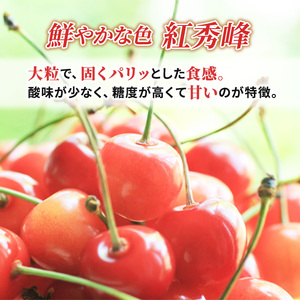 先行受付 2024年7月から出荷 北海道 仁木町産 サクランボ 紅秀峰 800g 厳選品  松山商店