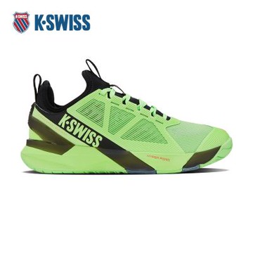 K-SWISS 專業網球鞋 K-FRAME SPEED RUBLO 運動 男鞋  螢光綠黑色 09483-306-M
