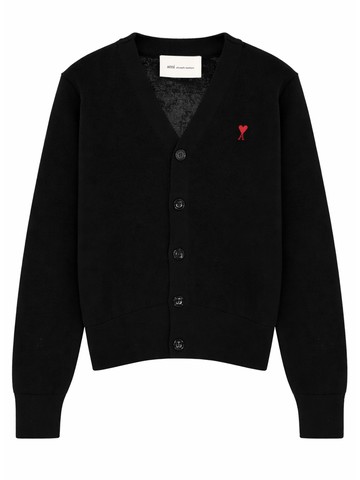 ami paris cardigan with logo