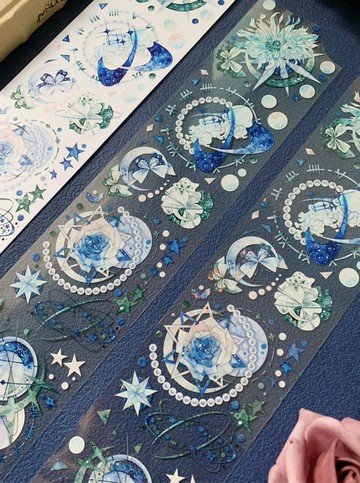 星辰花語 PET 和紙膠帶 貝殼光 10米卷 台灣製