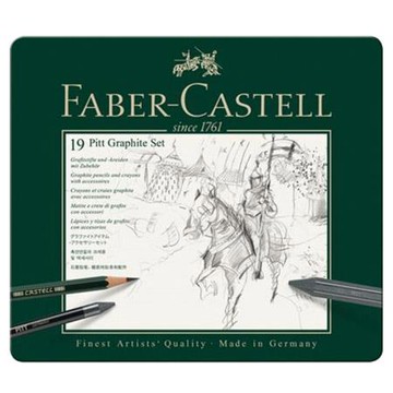 輝柏FABER-CASTELL專業素描套裝/112973/19件組