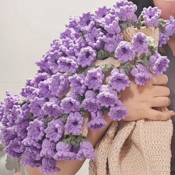 48出貨 2026 DIY 鈎針手作 手工毛線diy花束毯子材料包鉤織毯子變花束創意禮物手編織毯子