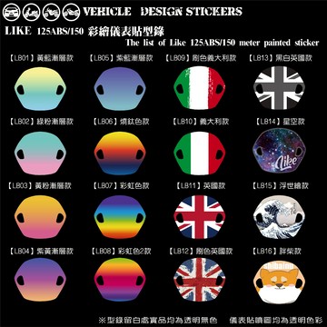 【硬漢六輪精品】 KYMCO LIKE LIKEII 二代 LIKE125 ABS 儀表貼 (版型免裁切 機車貼紙 彩貼