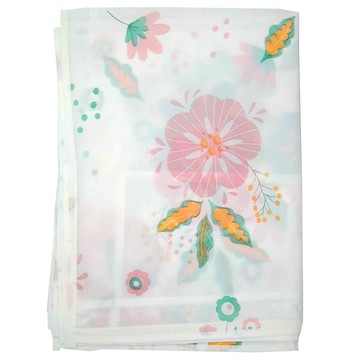 FANCY LIFE 洗衣機防塵罩  85 x 58 x 62cm  白色花樣  1個