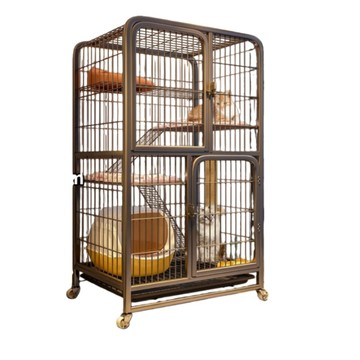 人寵共用家具 【銳達】寵物房子 多層貓舍 貓屋 多層狗屋 貓籠 狗籠 家用室內寵物籠 大空間附廁所貓別墅