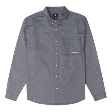 Converse Oxford Button Up Shirt 'Grey Blue'