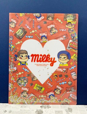 【震撼精品百貨】Peko 不二家牛奶妹 文件夾-愛心紅#36369 震撼日式精品百貨