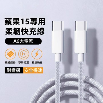 現貨 PD數據線 加粗尼龍編織線 快充線 傳輸線 安卓充電線 TypeC 三星 閃充線 適用 iPhone 16 15