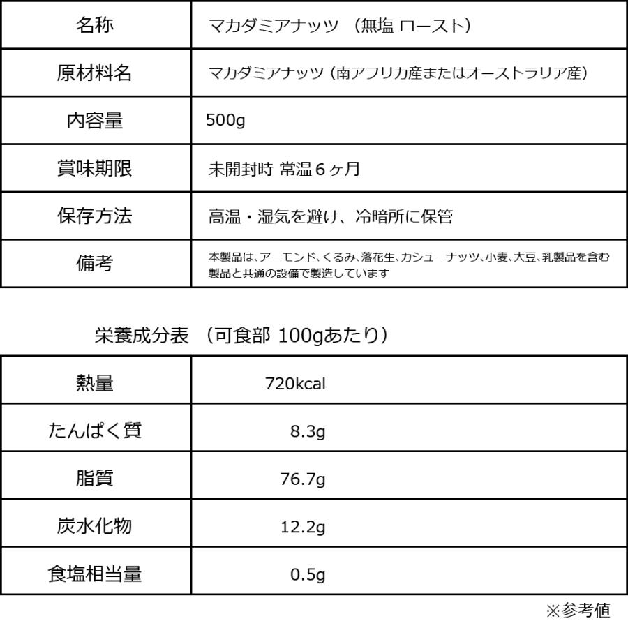 ナッツ マカダミア 無塩 素焼き ロースト 中小粒 500g×1袋 割れ 訳あり セール おつまみ 珍味 メール便送料無料 スイーツ 製菓材料