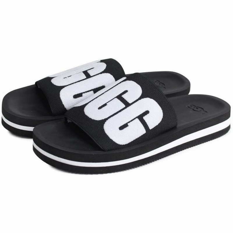 Ugg アグ サンダル スライドサンダル ズーマ グラフィック レディース Zuma Graphic ブラック 黒 通販 Lineポイント最大0 5 Get Lineショッピング