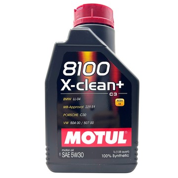 MOTUL 8100 X-clean+ C3 5W-30 全合成機油【整箱12罐】