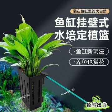 台灣免運24H🔥魚缸水培植物籃家用水草種植杯壁掛式挺水植物定植籃魚缸造景裝飾MZ44HBDSIUKJ0