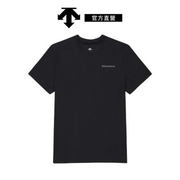【DESCENTE】迪桑特 女士 胸前小字基本款短袖T恤(黑色)