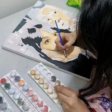 💕情侶數字油畫 訂製來圖訂製 情侶照片定製油畫 情侶禮物生日禮物閨蜜禮物數字油畫手工創意手繪填色油彩畫裝飾油畫客製化油畫