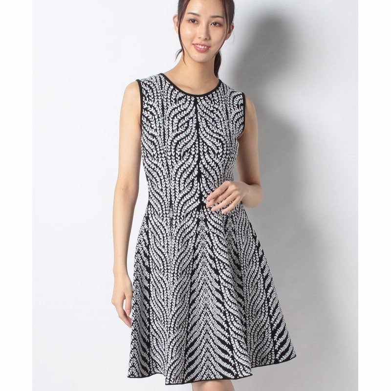 アナイ Antinino Valenti リーフジャガードワンピース レディース ブラック 38 Anayi 通販 Lineポイント最大get Lineショッピング