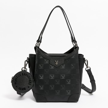 PLAYBOY - 水桶包附長背帶  Modishly系列 - 黑色