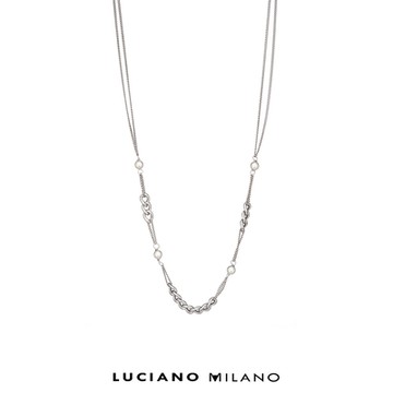 LUCIANO MILANO 柔中帶剛純銀項鍊