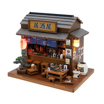 【創彩】袖珍屋 居酒屋 迷你屋 小屋 模型屋 交換禮物 弘達 交換禮物 Diy小 屋首選