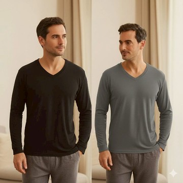 12A506_B3102男長上衣/黑.灰(M~XL)